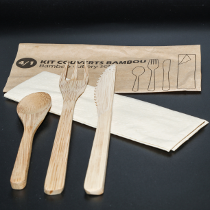 Besteckset 4/1 Bambus 18,5 cm