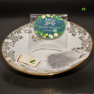 TEA HERITAGE - THE EN SACHET X5- LA TASSE - THE NOIR EARL GREY