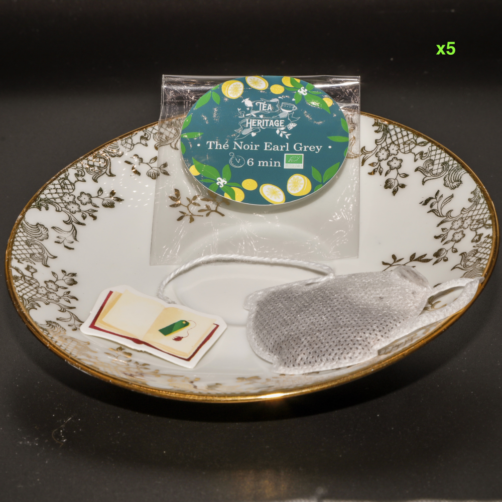 TEA HERITAGE - THE EN SACHET X5 - THE CUP - BLACK EARL GREY