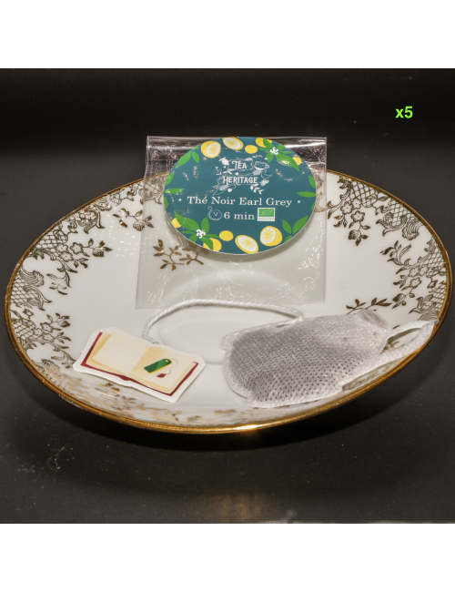 TEA HERITAGE - THE EN SACHET X5 - THE CUP - BLACK EARL GREY