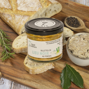 RILLETTEN VON SCHWARZEM HEILBUTT MIT ANIS - 100 G