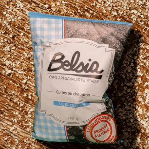 ARTISANAL CHIPS WITH SALT FROM ÎLE DE RÉ, MADE IN FRANCE - 150 G