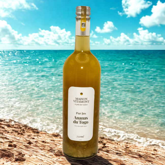 MAISON VITAMONT - PUR JUS D'ANANAS DU TOGO BIO - 75 CL
