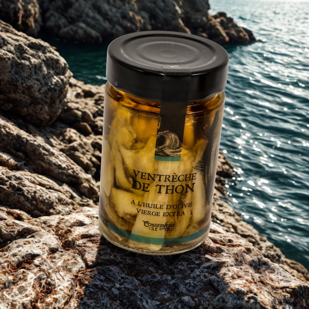 VENTRECHE DE THON A L'HUILE D'OLIVE VIERGE - CONS. L'ILE D'YEU - 190 G