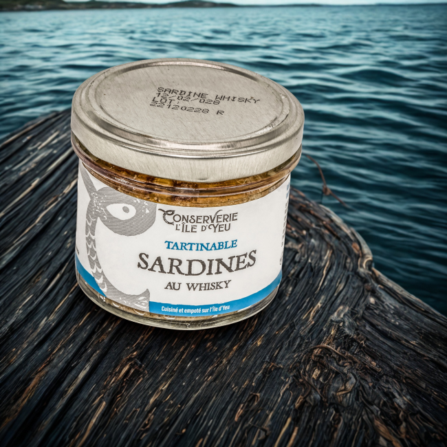 TARTINABLE SARDINES AU WHISKY - CONS. L'ILE D'YEU - 100 G