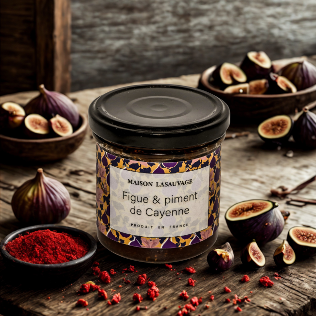 FIG AND CAYENNE PEPPER JAM - MAISON LASAUVAGE - 160 G