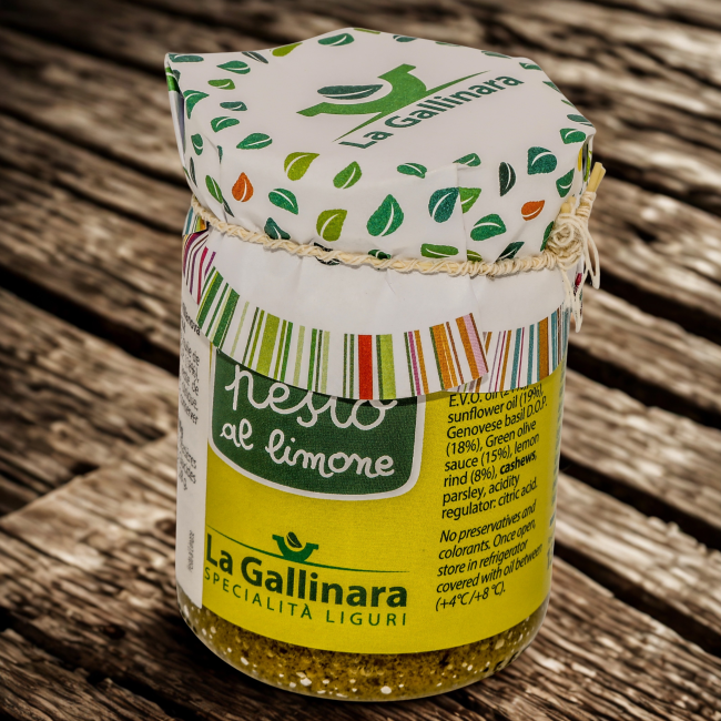 Pesto mit Zitrone DOP - LA GALLINARA - 130 g