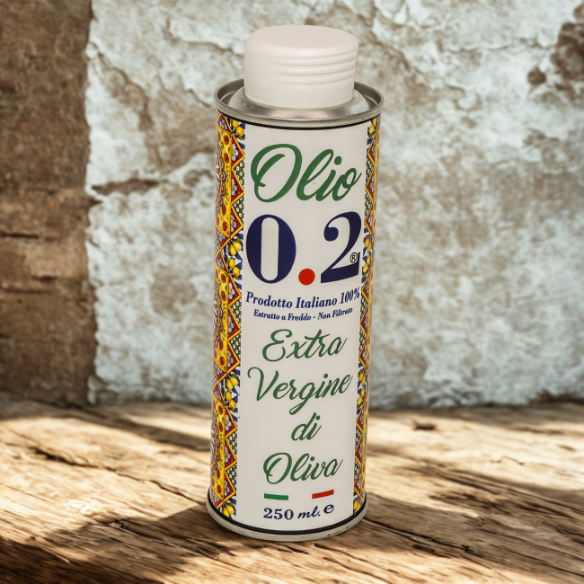 HUILLE D'OLIVE EXTRA VIERGE NON FILTREE - OLIO 0.2 - 250 ML
