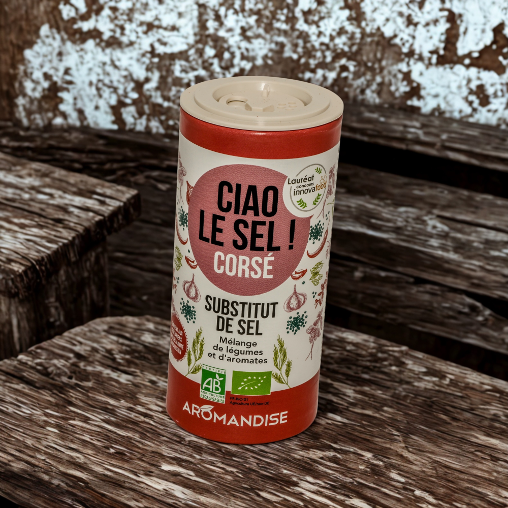 CIAO DAS KORSE SALZ BIO - SALZERSATZ - AROMANDISE - 70 G