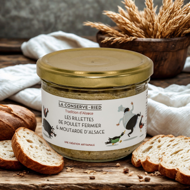 FGR - CHICKEN RILLETTES WITH ALSACE MUSTARD - 180 G