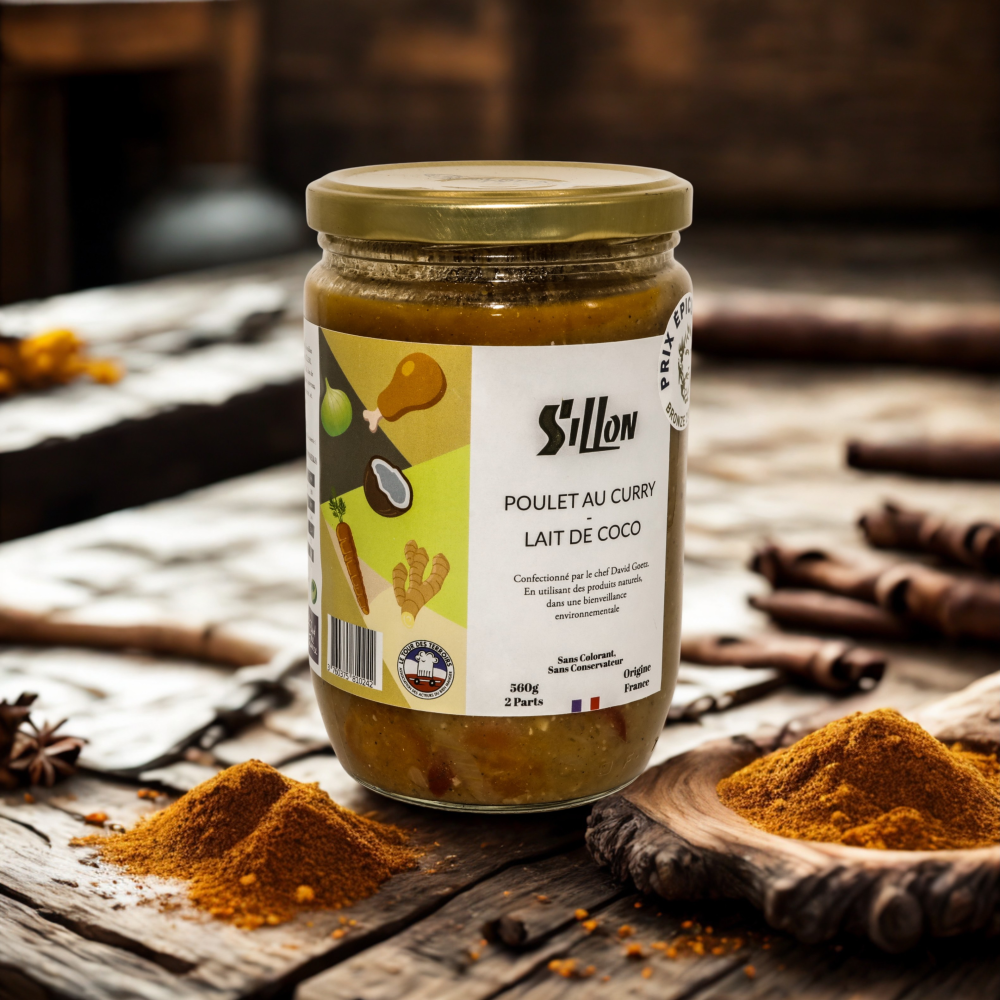 SILLON - CHICKEN IN CURRY COCONUT MILK 2 SERVINGS - 560 G