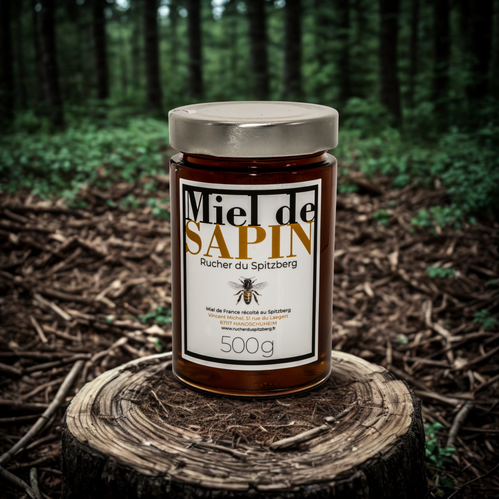 Pot de miel de sapin du Rucher du Spitzberg, 500 g