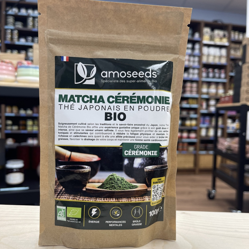 AMOSEEDS - BIO-ZEREMONIELLES MATCHA - 100G