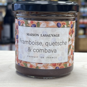 MAISON LASAUVAGE - FRAMBOISE QUETSCHE ET COMBAVA - 160 G