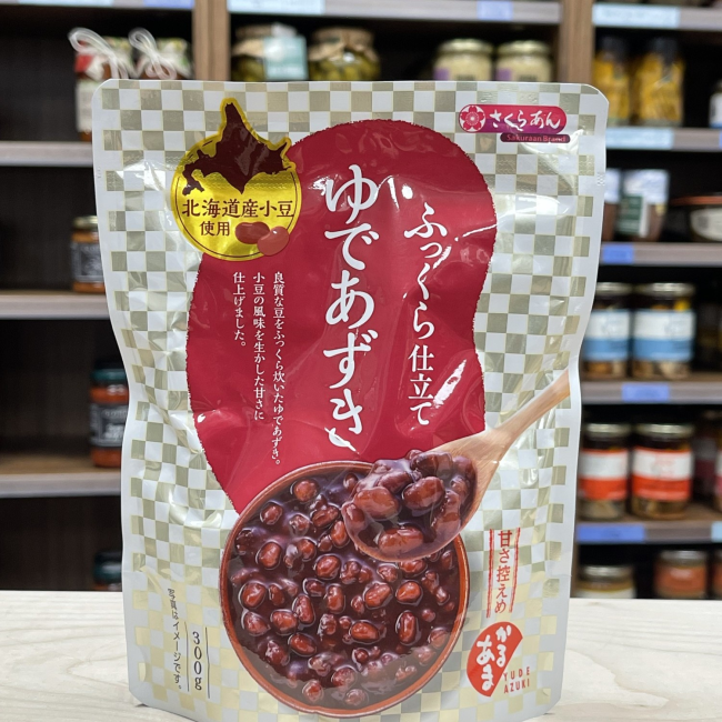 YUDE AZUKI - HARICOTS ROUGES CUITS DE HOKKAIDO  - 300G